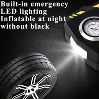 Compresseur d'air numérique portable amélioré pour pneus de voiture 12V avec affichage numérique et éclairage LED
