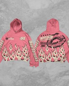 Muestra gratis hip hop Street Sudadera con capucha puff estampado Sudadera con capucha unisex pullover 3D personalizado puff estampado Sudadera con capucha - Product Image 2