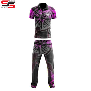 Uniformes personalizados para hombre Poliéster transpirable Equipo de cricket Ropa deportiva Conjunto Jersey y pantalón - Product Image 1