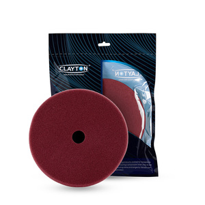 Almohadilla de pulido para autos Clayton Car Care de alta calidad, de espuma, de 6 pulgadas, corte ligero (CL-LCP) para corrección de pintura y brillo impecable - Product Image 1