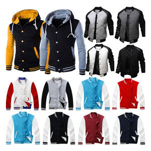 Hombres 100% Fleece Custom Logo College Letterman Varsity Chaquetas Nuevo Diseño Elegante Invierno Tamaño Casual Oveja - Product Image 2