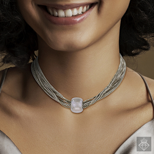 PRAO Handmade Women's Multilayer Silver Plated Necklace <b>Set</b> with Earrings Anti-Tarnish Bulk Fashion <b>Jewellery</b> <b>for</b> <b>Weddings</b> - Product Image 2