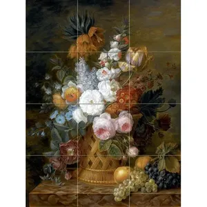 Lilacs Imperial Crown Wall Backsplash 12,75x17 Cerámica para cocina y baño - Product Image 1