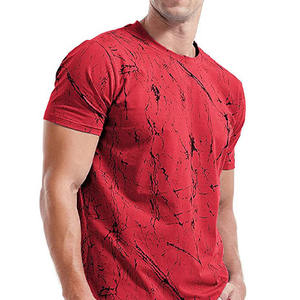 T-shirt de sport 100% coton de couleur unie pour hommes légers avec sérigraphie en soie avec Logo personnalisé pour la course à pied, l'entraînement et l'usure quotidienne - Product Image 2