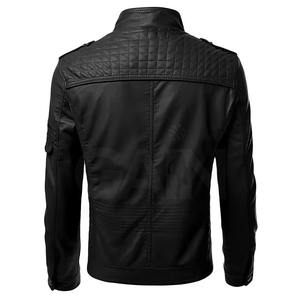 Veste d'hiver en cuir véritable pour homme, coupe ajustée, vente chaude 2026, logo personnalisé sur le devant, écologique, respirante - Product Image 2