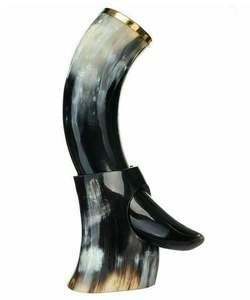 Tradition Best Quality Natural Real Horn Handmade Viking Drinking Horn with Best Quality Made by Export From India - Product Image 1