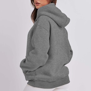 Sudaderas con capucha personalizadas para mujer de alta calidad de algodón polar 340 GSM Sudadera con capucha jersey de gran tamaño sudaderas con capucha al por mayor - Product Image 5