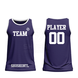 Créez votre propre logo, maillot de basket respirant sans manches, couleur personnalisée, haute qualité, 100% polyester, prix de gros et vente chaude - Product Image 5