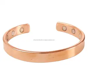 Copper Bracelet Men Women Magnets Cuff Magnetic All Design Copper Bangle Personalised Engraved Bracelet by LUXURY CRAFTS