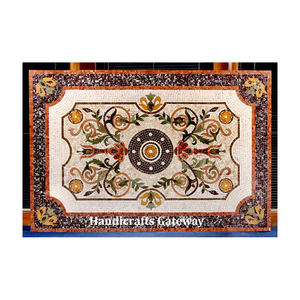 Inlay Handmade Top Class Quality White Marble Inlay <b>Table</b> Top Coffee And Tea Decoration Center Semi Precious Art <b>Work</b> <b>Table</b> Tops - Product Image 1