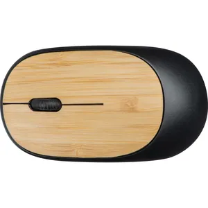 NOELIA Personalized Wireless Bamboo <b>Mouse</b> Promotional <b>USB</b> Gadget - Product Image 3