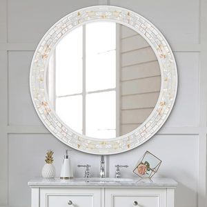 New Mother of Pearl Mirror Frames Shape Rectangle Gold Leaf <b>Wall</b> Wooden Frame to <b>Hang</b> on the <b>Wall</b> Wholesale by ARTISAN AURA - Product Image 1