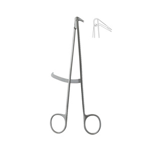 Tijeras Vasculares Diethrich Anguladas 125 Grados, Tijeras Quirúrgicas Finas, Instrumentos Cardiovasculares de Acero Inoxidable, Manuales, CE - Product Image 1