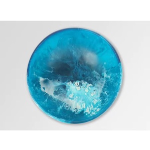 Tazón de resina para servir ensalada hecho a mano de resina brillante, tazón de comida de resina para uso decorativo en el hogar y restaurantes - Product Image 3