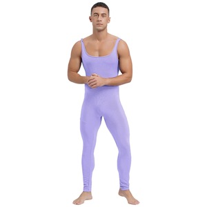 Camiseta de rayón Sexy para hombre, chaleco de lucha libre para hombre, Mono para ropa activa y deportiva, ropa interior íntima, ropa de dormir - Product Image 6