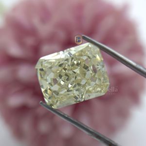 American 1ct to 10ct <b>Loose</b> <b>Diamond</b> Jewelry Unique Radiant Cut CZ <b>Diamonds</b> with Emerald & Crushed Ice Effect Rare Color - Product Image 1