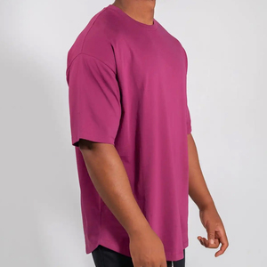 DTG impresión Vintage ácido lavado Color camiseta hombres de manga corta cuello redondo verano 3D textura camiseta - Product Image 2