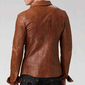 Camisas de Cuero Elegantes para Hombre, Tela Resistente, Ajuste Cómodo, Material Suave de Primera Calidad, Ideal para la Oficina y Uso Casual - Product Image 5