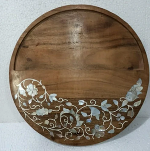 Bandeja con incrustaciones de fregona de madera hecha a mano más vendida Bandeja de chocolate EID Ramadan de alta calidad de Vietnam fabricada por mayorista - Product Image 3