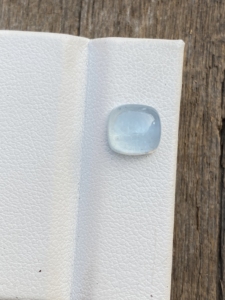 Cabujones con forma de Cojín cuadrado de Aguamarina de Color superior Natural, piedra preciosa suelta de buen brillo para hacer joyas de 2,33 quilates - Product Image 2