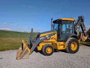 Chargeuse-pelleteuse John Deere d'occasion de haute qualité, modèles 310J, 310G, 410J, 315S, moteur diesel, pompe hydraulique Moog, capacité de charge nominale de 200 tonnes, modèle 2023 - Product Image 4