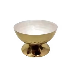 Juego de tres cuencos plateados de estilo árabe de alta calidad, cuencos reutilizables de acero inoxidable para servir alimentos, ecológicos para fiestas - Product Image 5