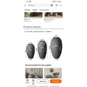 <b>Large</b> Eco-Friendly Rectangle Terracotta Planter Blue Matte Finish Outdoor Gardening Indoor Dining Room Decoration Flower Pot - Product Image 2