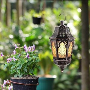 Luxury Home Decor Simple Candle Stand Metal in Iron <b>Black</b> Powder Coating <b>Candlestick</b> Holder for Weddings Hanging Lantern - Product Image 2