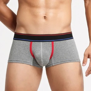 <b>Men's</b> <b>Underwear</b> Youth Fashion <b>Trunks</b> Skin Friendly Cotton Breathable Comfortable Sports Shorts Low-waisted U Convex Pouch Boxers - Product Image 4