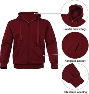 Personalizado de alta calidad Casual hombre gimnasio Fitness sólido Sudadera con capucha y Jogger conjunto transpirable impreso chándal - Product Image 3