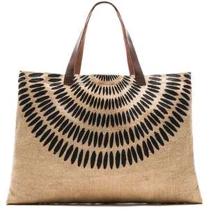 Bolsas de pícnic para niñas Logotipo personalizado Impreso Nuevo Estilo de vida Bolsas Tendencia 100% Bolsa de compras de yute hecha a mano Bolsos de picnic para mujeres - Product Image 6