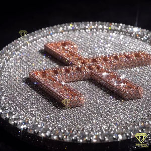 Por encargo Iced Out Hip Hop Colgante VVS Lab Grown Diamonds colgante de plata de ley 925 Joyería hecha a mano personalizada - Product Image 5