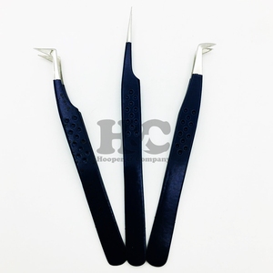 Pince à cils pince à épiler extension de faux cils emballage personnalisé en acier inoxydable pince à épiler vison quantité minimale de commande durable - Product Image 5