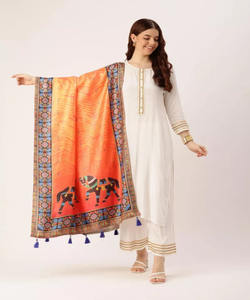 Ropa islámica Sharara cosida para mujer con vestido rosa Dupattas Abaya Dubai para fiesta y boda - Product Image 1