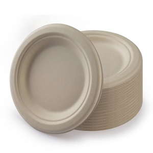 Platos de Bagazo Ecológicos de Alta Capacidad para Comidas Completas en Bodas, Banquetes, Festivales y Fiestas, Hechos en India - Product Image 6