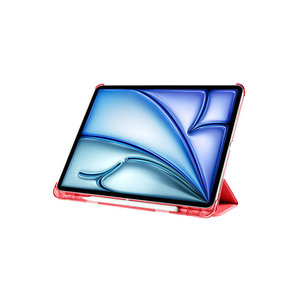 Netzy 2025 iPad Air 13 Smart Cover 1-en-1 Étui de protection avec support pour stylet et fonction support Noir - Fabriqué en PU, PC et métal - Product Image 3