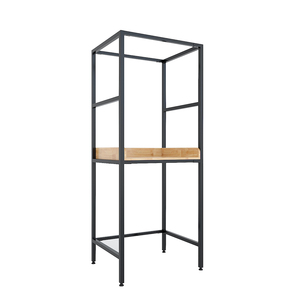 Support en fer et bois KMG68010 pour machine à laver et sèche-linge – Cadre en fer durable et plateau en bois – Indispensable pour le repassage des vêtements et l'équipement de lavage - Product Image 4