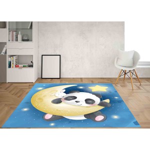 Alfombra de Panda Adorable, Alfombras con Diseño de Luna, Alfombras de Panda, Alfombras Infantiles, Alfombra de Regalo, Alfombra Suave No Tejida - Product Image 4