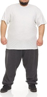 T-shirt en coton grande taille pour hommes en vrac T-shirts surdimensionnés légers à manches courtes et hautes