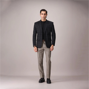 Costume de mariage pour homme de grande taille respirant, taille plus, coupe ajustée, couleur unie, ensemble de blazer, costume de bureau professionnel, 3 pièces - Product Image 2