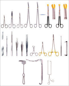 QNQ Top vente 24 pièces ensemble d'instruments chirurgicaux en acier inoxydable de haute qualité Auriculer Reconstructions manuel des cartilages costaux - Product Image 5