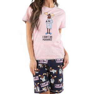 100% Premium algodón verano Color sólido Casual cuello redondo manga corta Camiseta y Biker corto chándal conjunto corto para mujer - Product Image 1