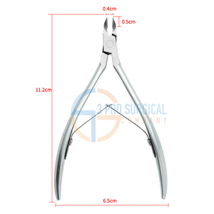 Pince à ongles à cuticules en acier professionnelle coupe-ongles incarnés pour manucure et pédicure outil de soin des ongles pour les doigts - Product Image 5