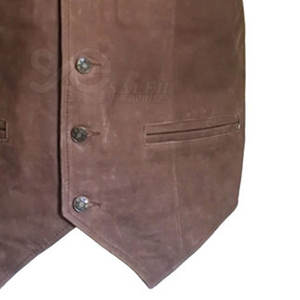 Buena calidad 100% cuero hecho moda chaleco precio razonable hombres ropa cuero chaleco - Product Image 4