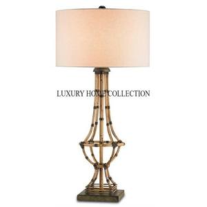 Lámparas decorativas de pie de madera con detalles intrincados y difusión de luz cálida para crear un ambiente acogedor en cualquier habitación - Product Image 6