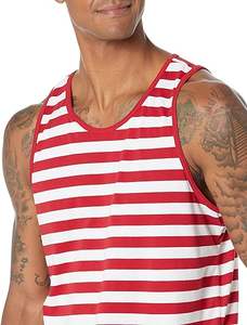 Custom Logo White Black Cotton Men's Workout Stringer <b>Bodybuilding</b> Tank Top Fitness Gym Men's Tank Top Men <b>T</b> <b>Shirts</b> Breathable - Product Image 3