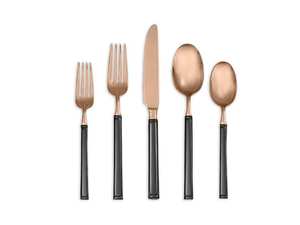 Venta al por mayor de cubiertos de suministro indio ecológicos, estilo moderno, cuchara dorada, tenedor y cuchillo, juego de cubiertos de latón para banquete, comida de boda - Product Image 2
