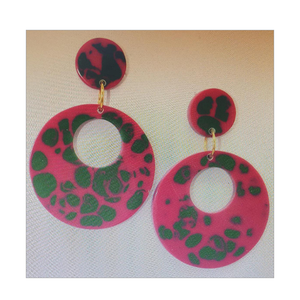 New Fashionable Resin Earring Handicraft Top Selling <b>Jewelry</b> Top Quality Resin Earring Customized Size and Sale - Product Image 1