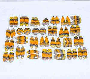 Wholesale Customizable <b>Bumble</b> <b>Bee</b> Jasper Pair Natural Jasper Pair Gemstone Loose Cabochon Gemstone For Use Pair Jewellery Making - Product Image 6