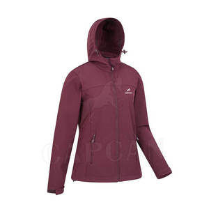 Chaqueta Softshell de invierno para mujer con bolsillos delanteros, diseño adelgazante, cómoda decoración de botones de Color personalizado, patrón sólido - Product Image 3